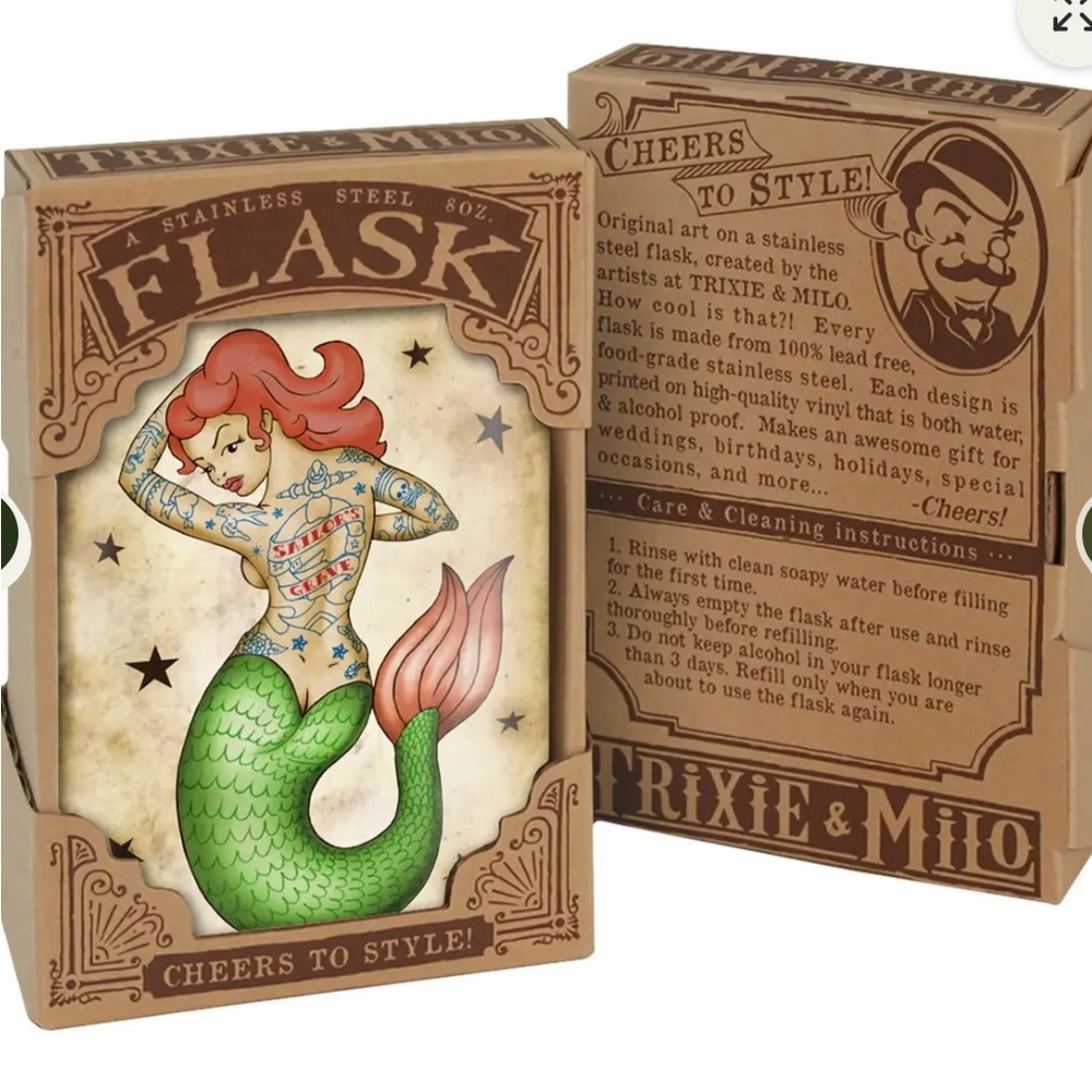 Stainless Steel Mermaid Flask